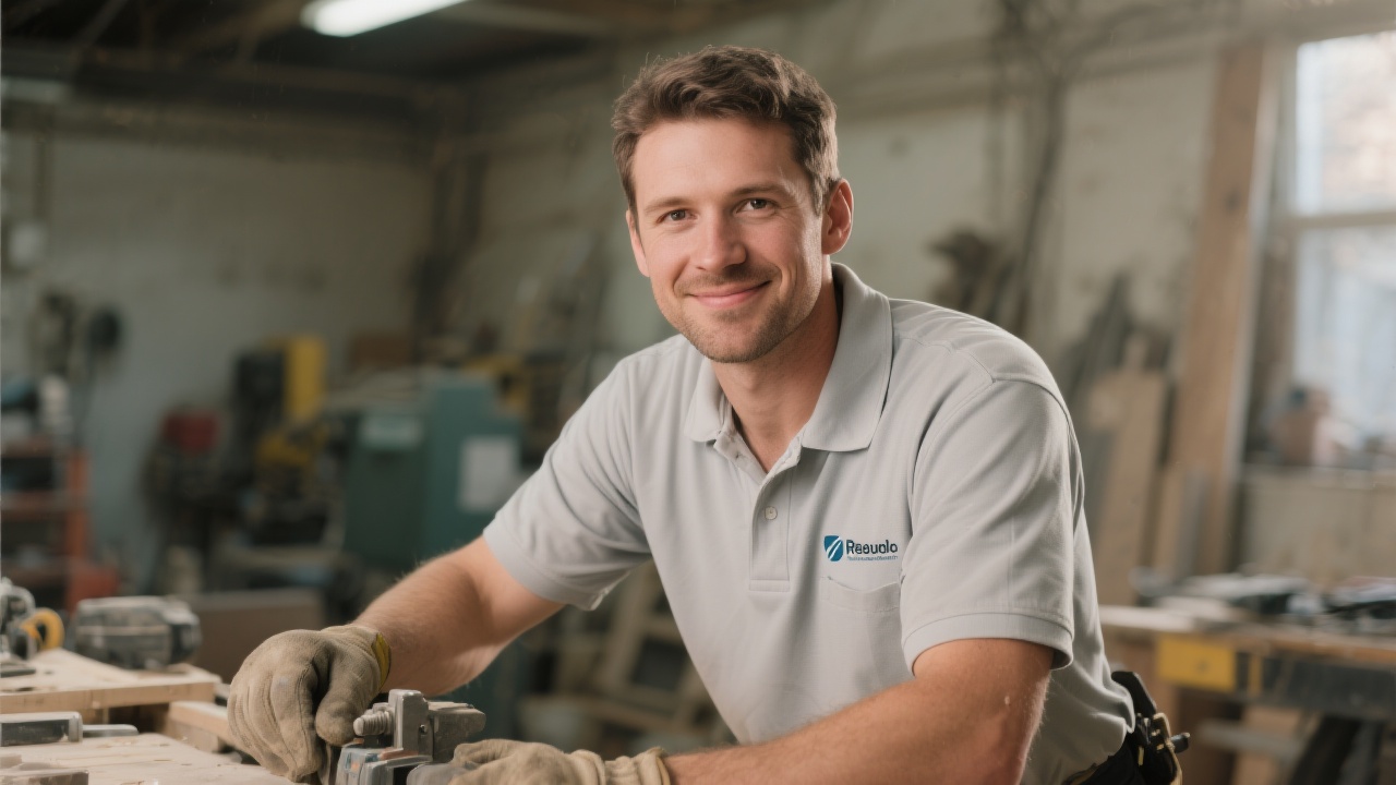 Professional tradesman representing AI voice agent service